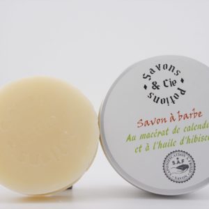 Savon à barbe pot metallique